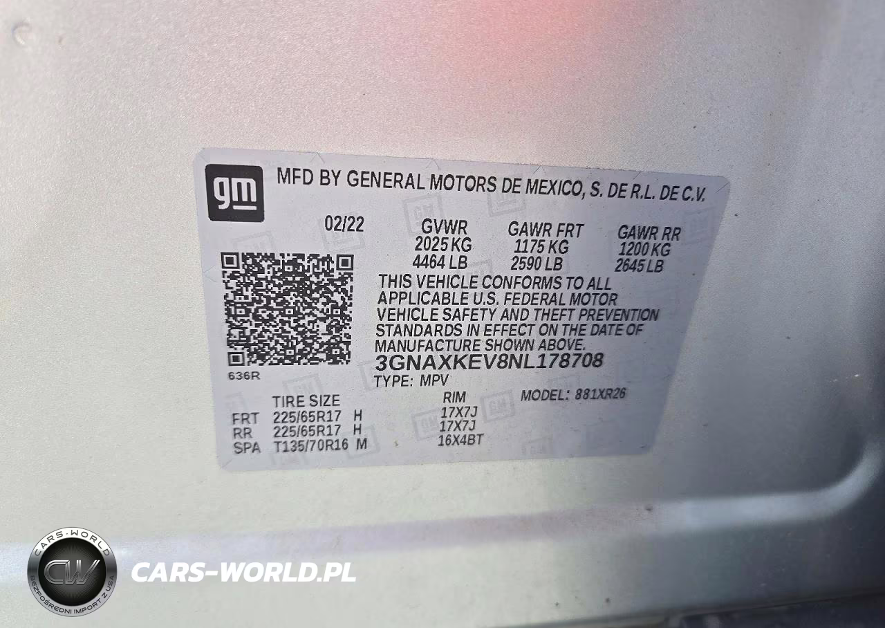 2022 Chevrolet Equinox Lt VIN:3GNAXKEV8NL178708 - 13