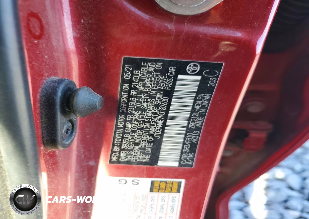 2021 Toyota Corolla Le VIN:JTDEPMAE7MJ187630 - 12