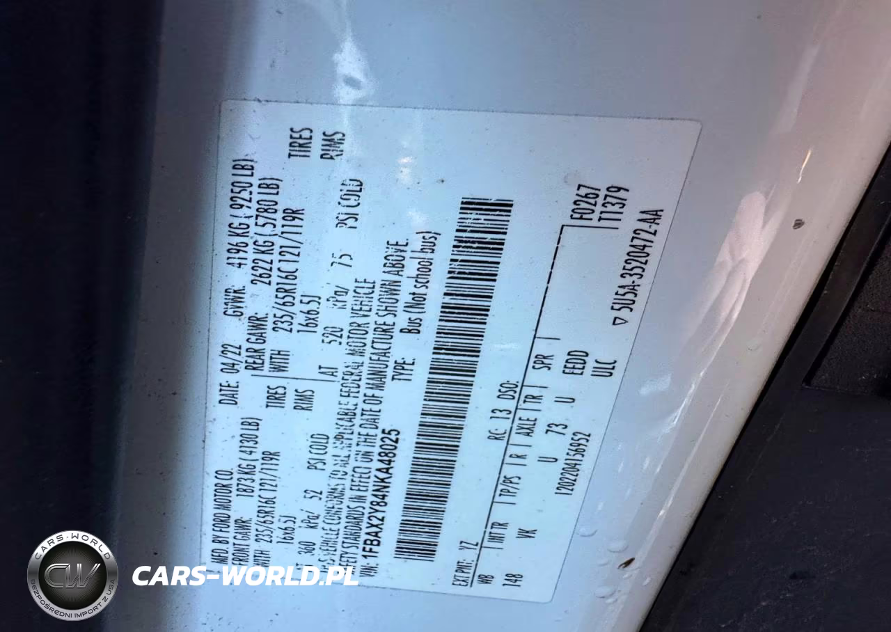2022 Ford Transit T-350 VIN:1FBAX2Y84NKA48025 - 15