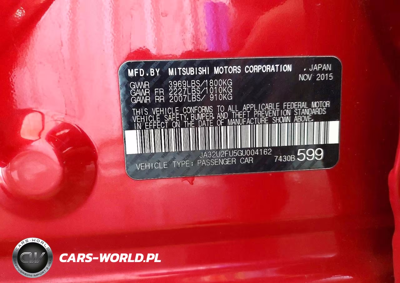 2016 Mitsubishi Lancer Es VIN:JA32U2FU5GU004162 - 12