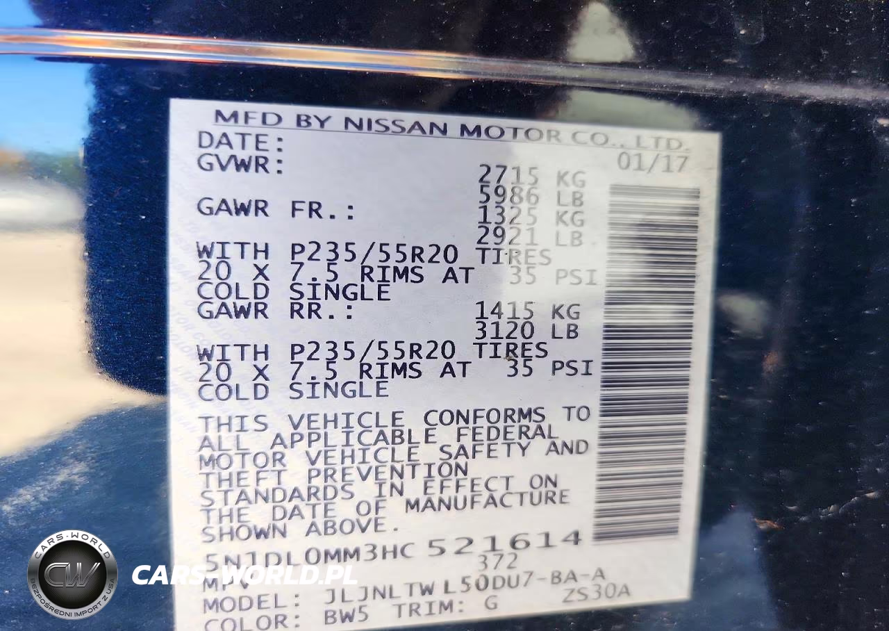 2017 Infiniti Qx60 Base VIN:5N1DL0MM3HC521614 - 13