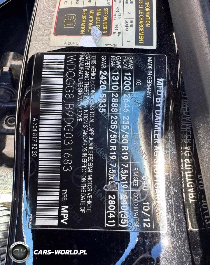 2013 Mercedes-Benz Glk 350 4Matic VIN:WDCGG8JB9DG031683 - 11