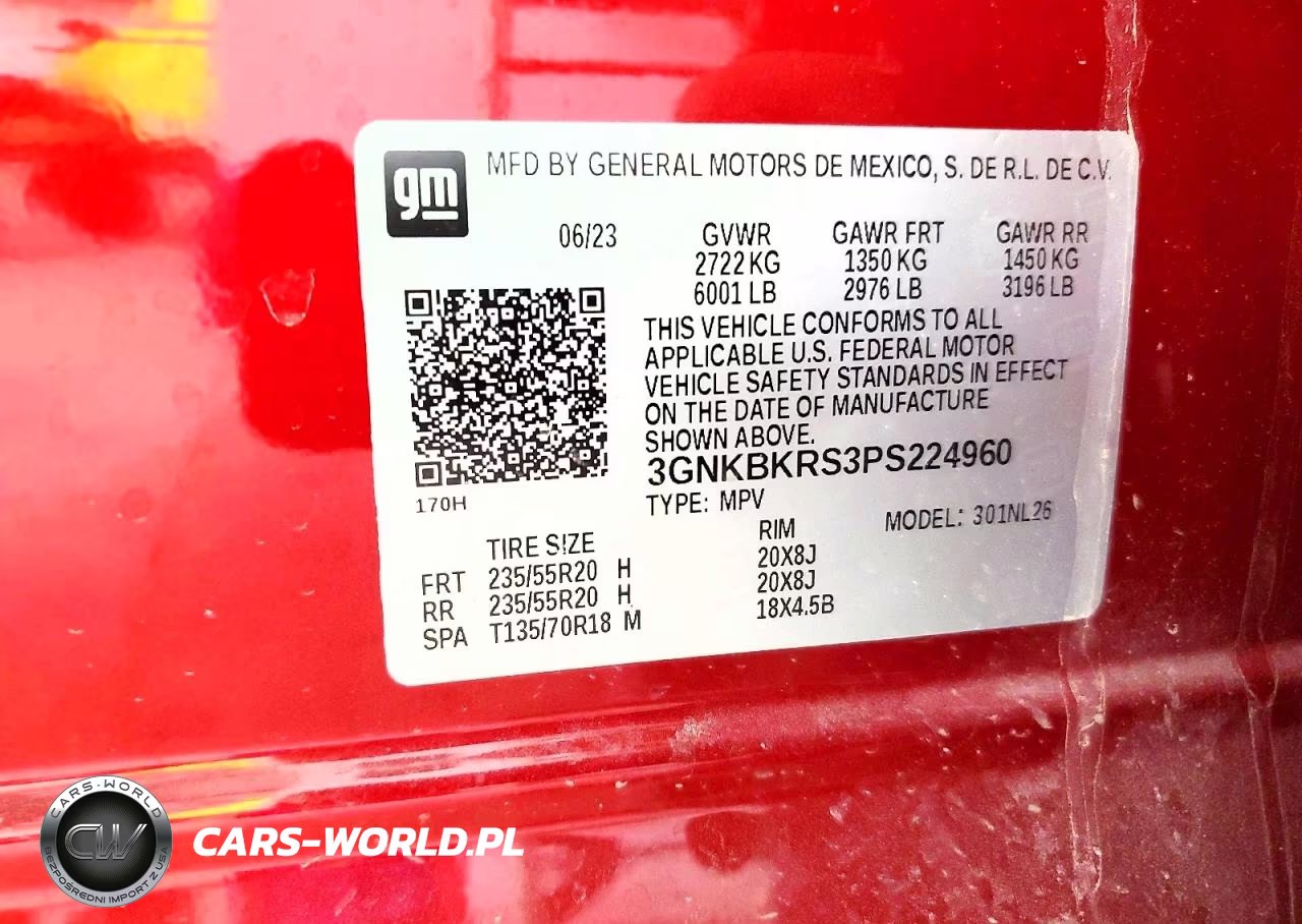 2023 Chevrolet Blazer Rs VIN:3GNKBKRS3PS224960 - 13