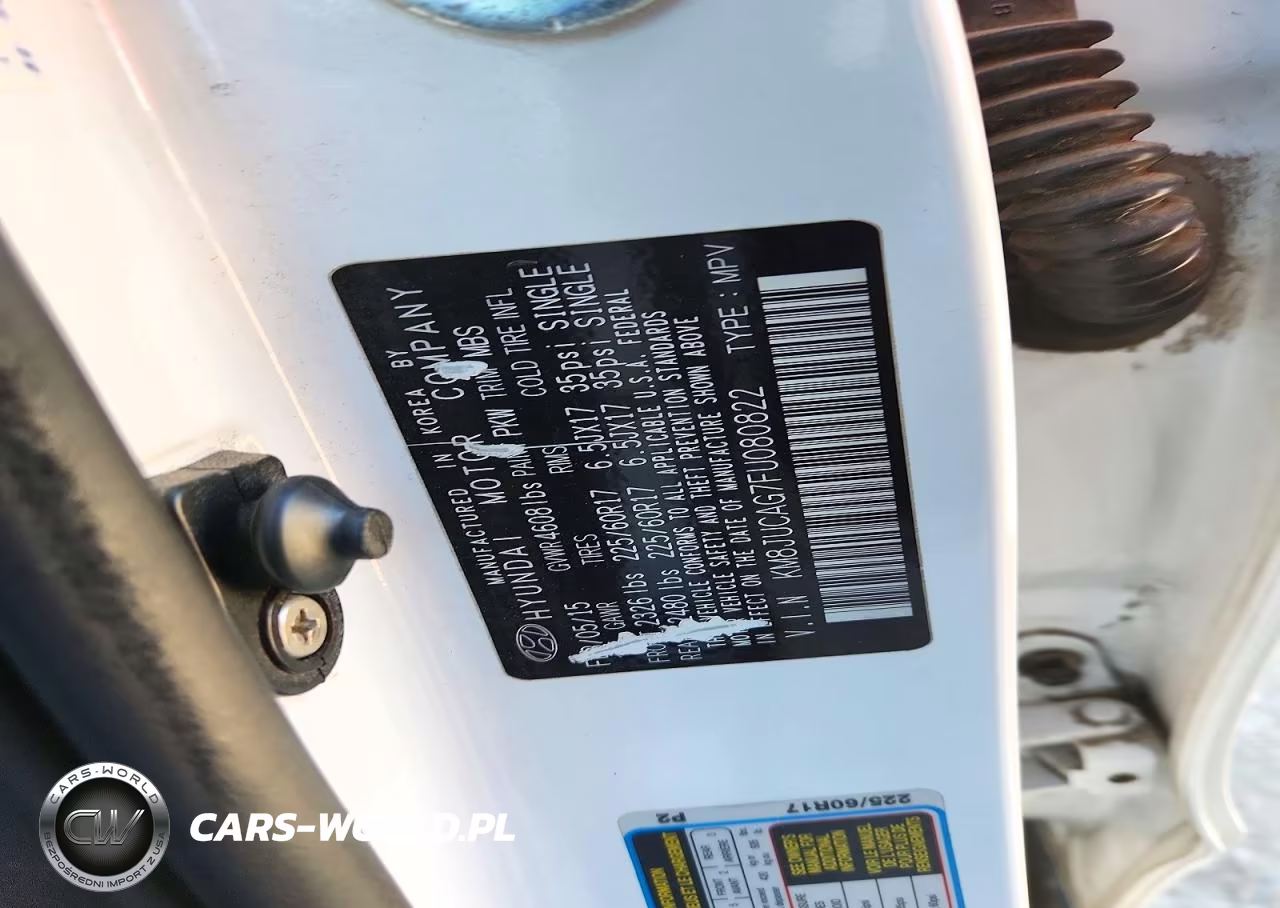2015 Hyundai Tucson Se VIN:KM8JUCAG7FU080822 - 12