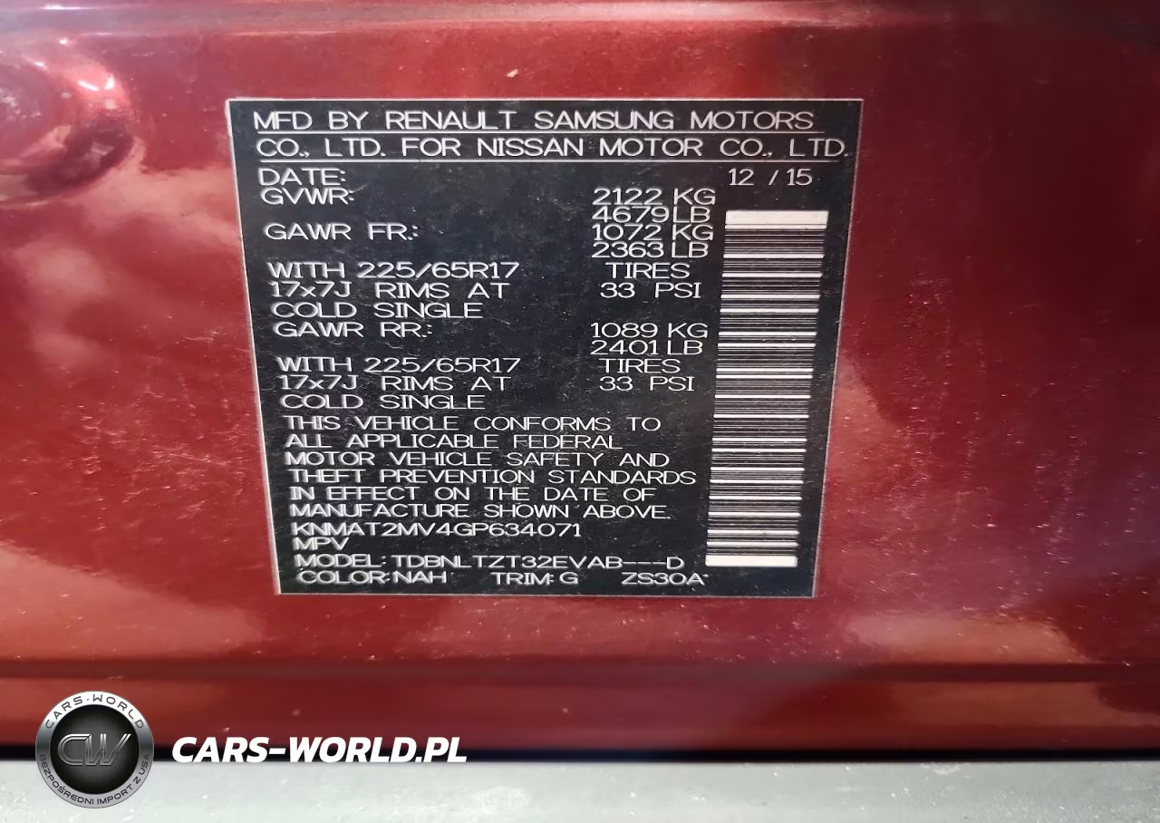 2016 Nissan Rogue Sv VIN:KNMAT2MV4GP634071 - 13