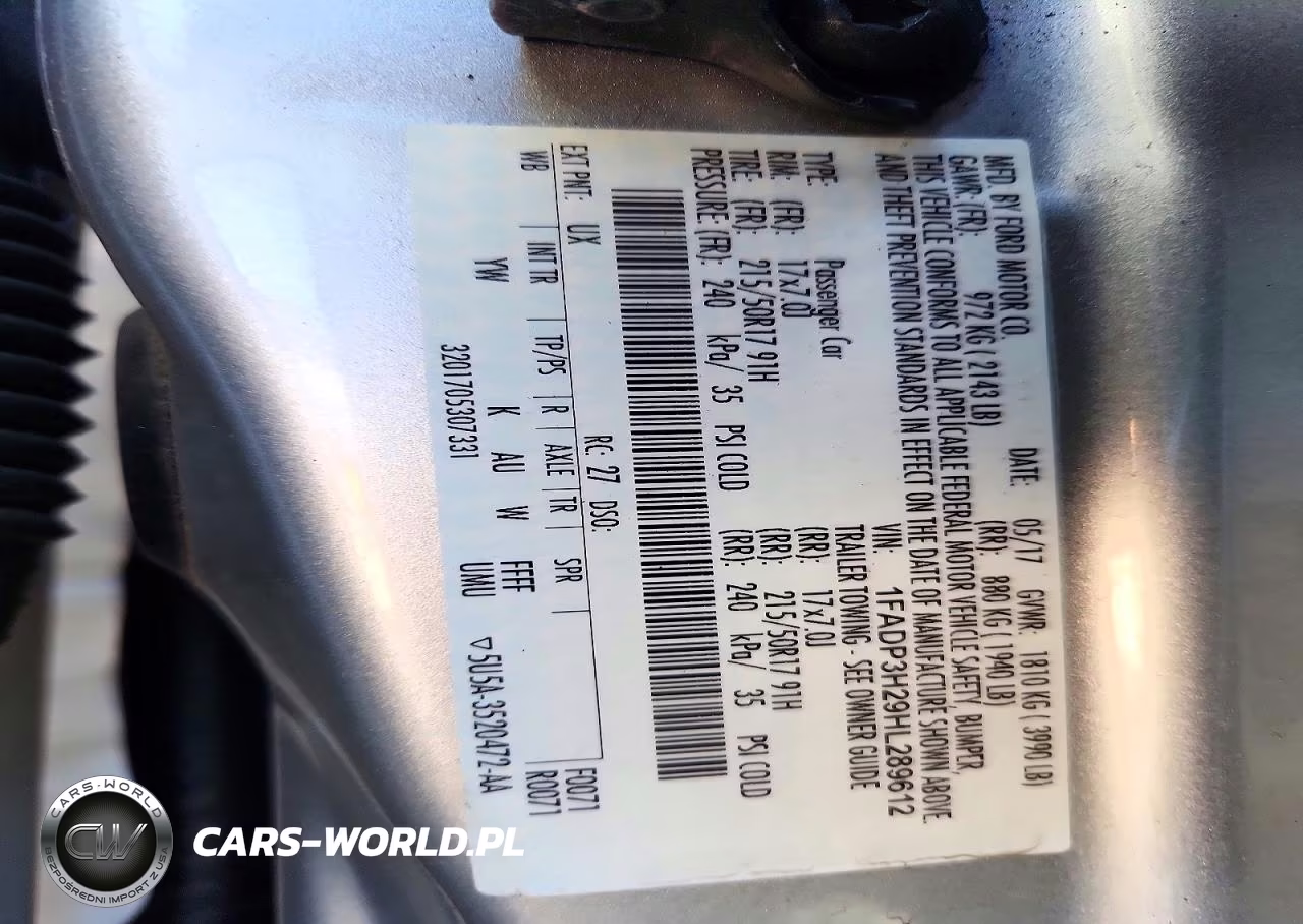 2017 Ford Focus Sel VIN:1FADP3H29HL289612 - 12