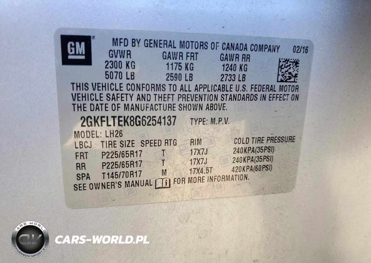 2016 GMC Terrain Sle VIN:2GKFLTEK8G6254137 - 13
