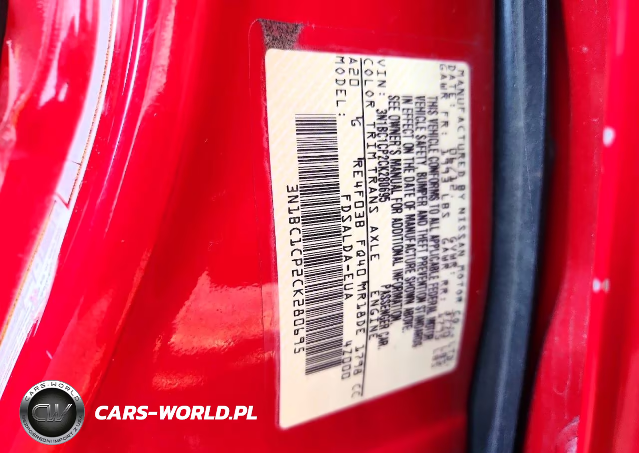 2012 Nissan Versa 1.8 S VIN:3N1BC1CP2CK280695 - 12
