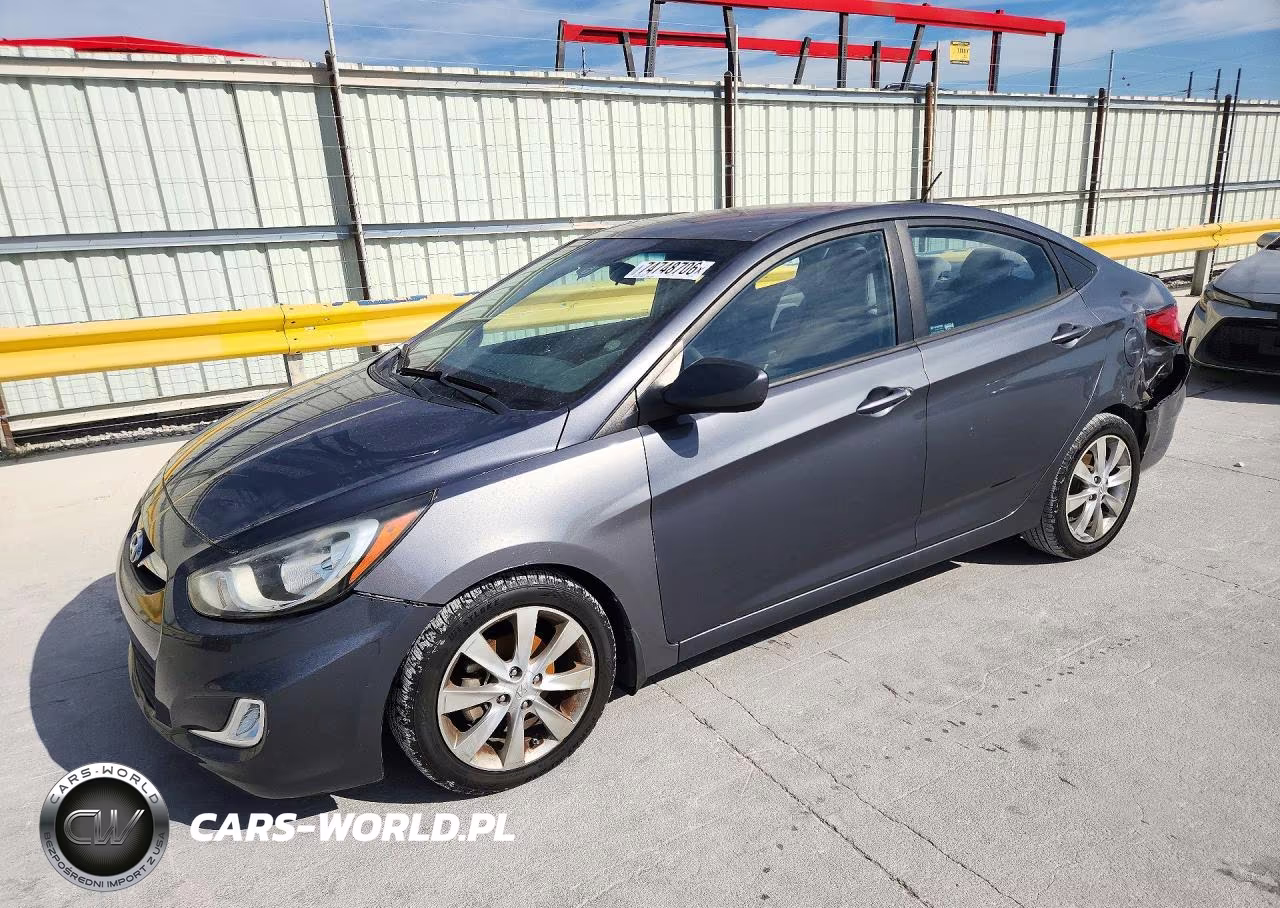 2012 Hyundai Accent Gls VIN:KMHCU4AE9CU159885 - 1