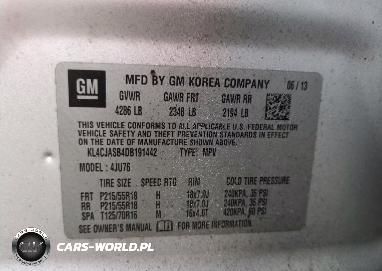 2013 Buick Encore VIN:KL4CJASB4DB191442 - 14