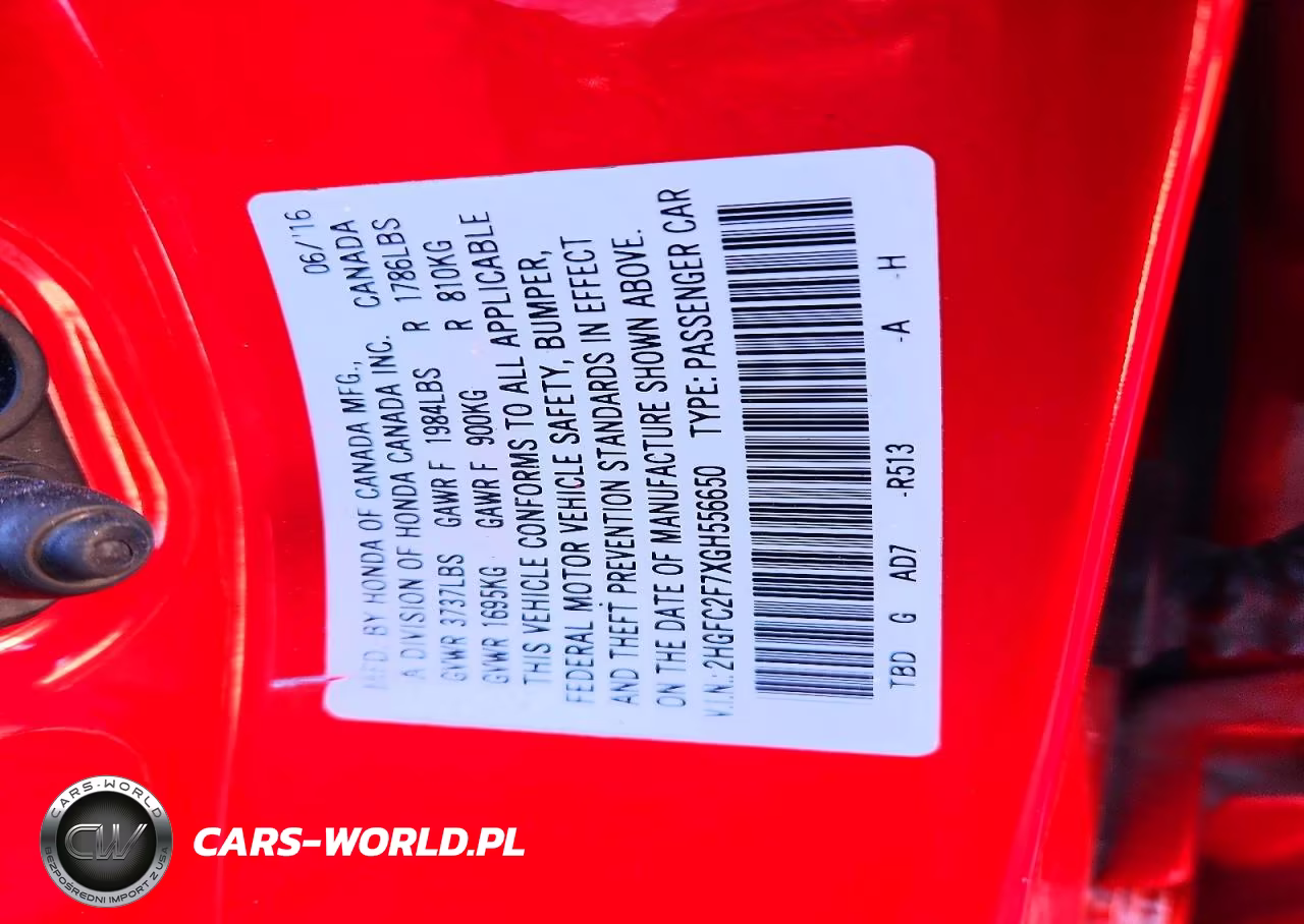 2016 Honda Civic Ex VIN:2HGFC2F7XGH556650 - 12