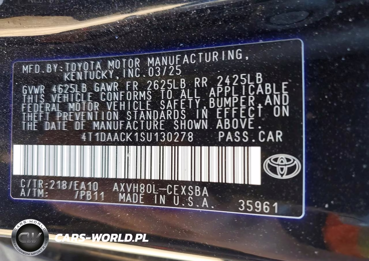 2025 Toyota Camry Xse VIN:4T1DAACK1SU130278 - 12
