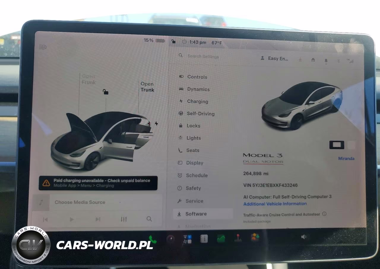 2019 Tesla Model 3 VIN:5YJ3E1EBXKF433246 - 9