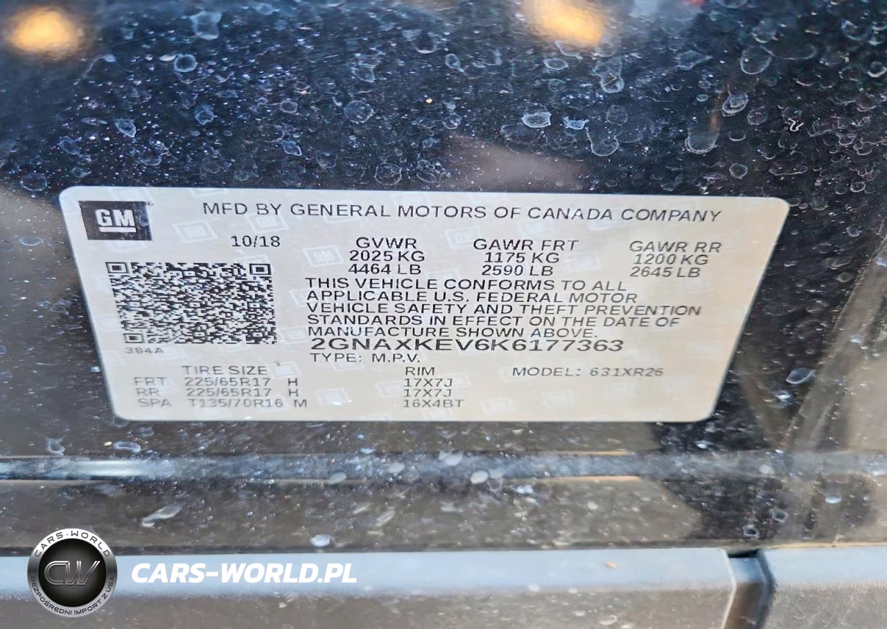 2019 Chevrolet Equinox Lt VIN:2GNAXKEV6K6177363 - 13