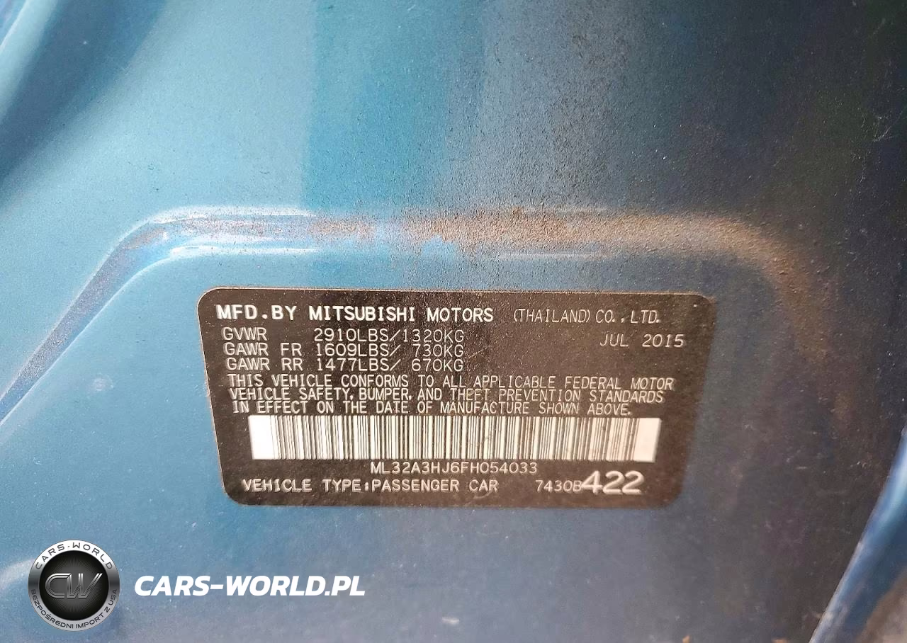2015 Mitsubishi Mirage De VIN:ML32A3HJ6FH054033 - 13