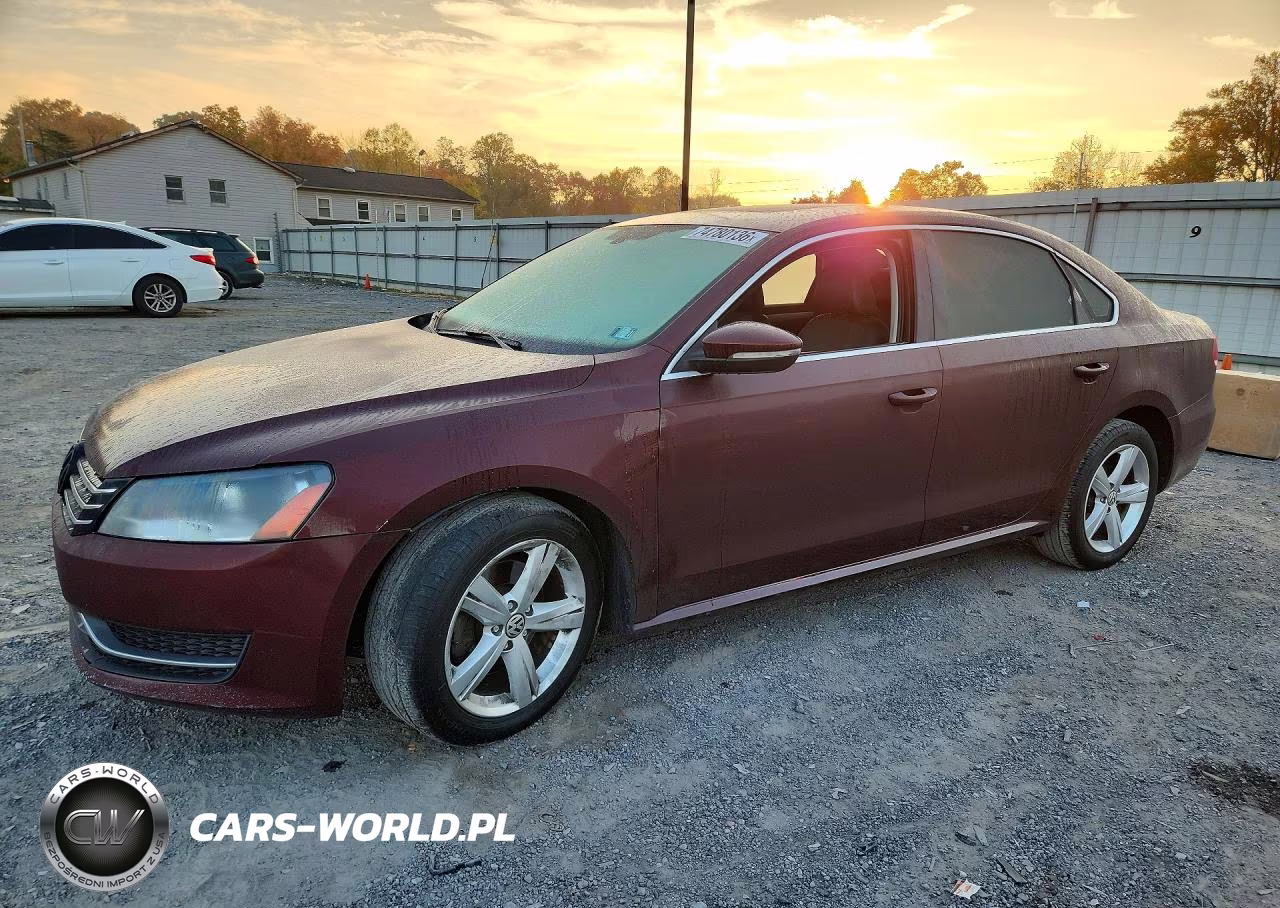 2012 Volkswagen Passat Se VIN:1VWBN7A3XCC019098 - 1