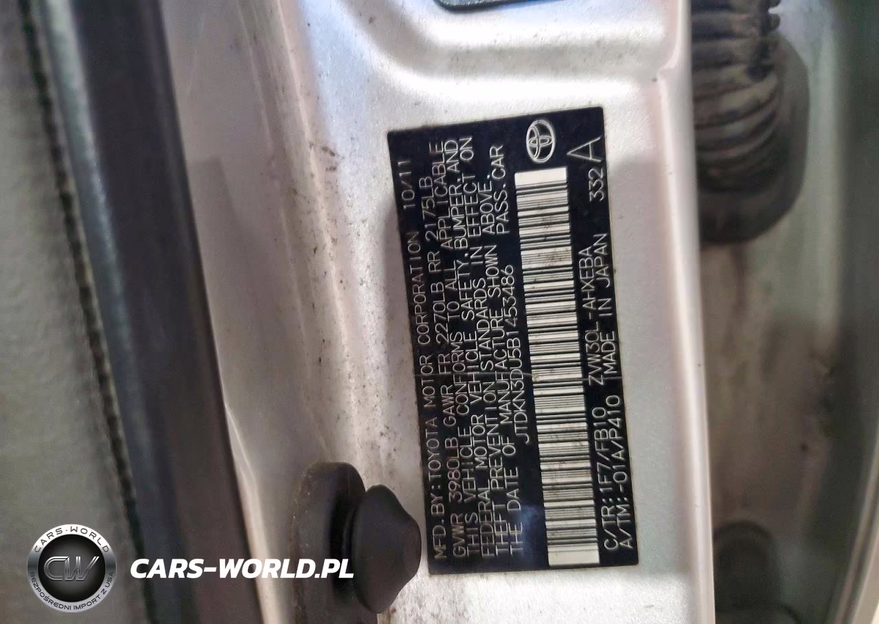 2011 Toyota Prius Two VIN:JTDKN3DU5B1453486 - 12