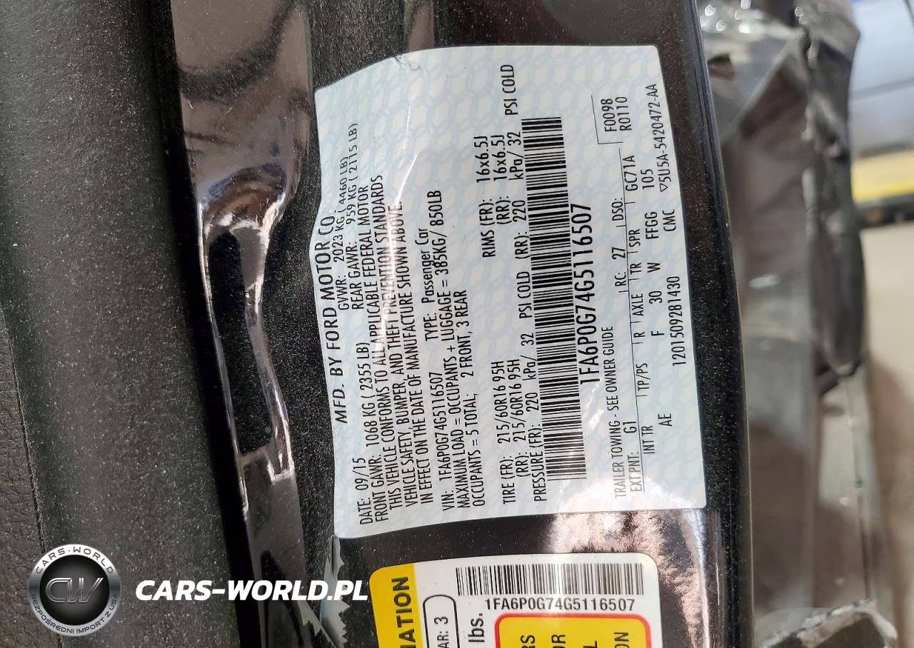 2016 Ford Fusion S VIN:1FA6P0G74G5116507 - 12