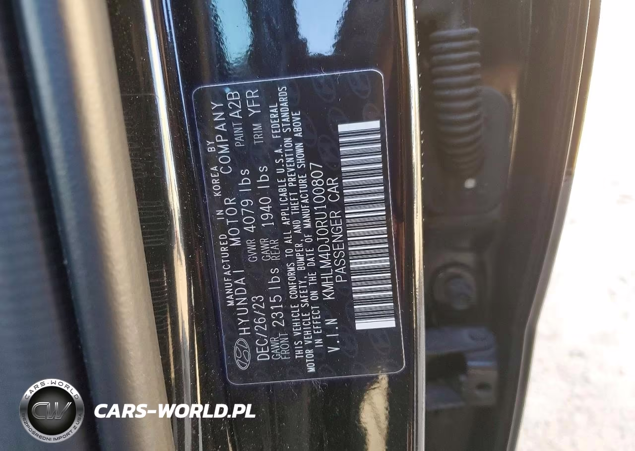 2024 Hyundai Elantra Hybrid Blue VIN:KMHLM4DJ0RU100807 - 12