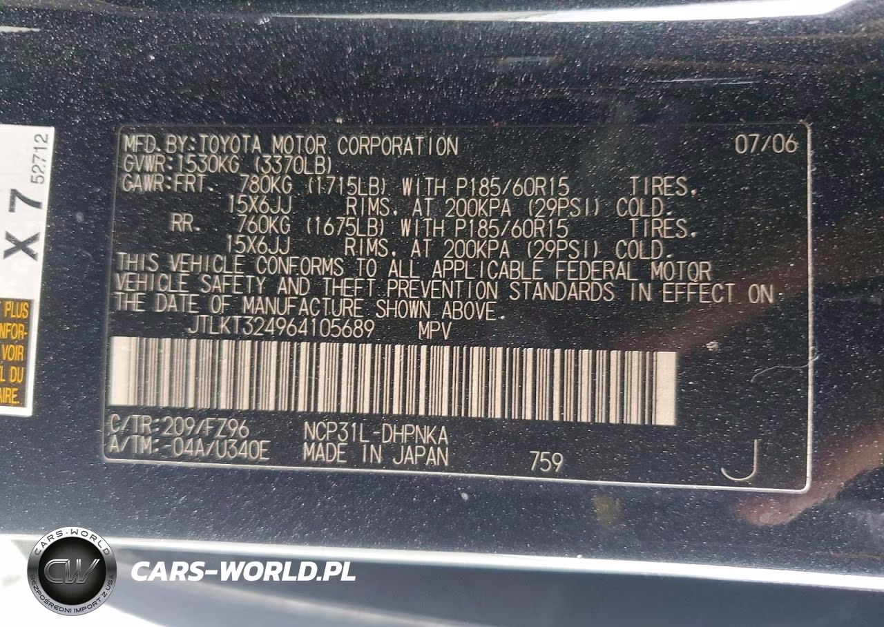2006 Scion Xb Base VIN:JTLKT324964105689 - 12