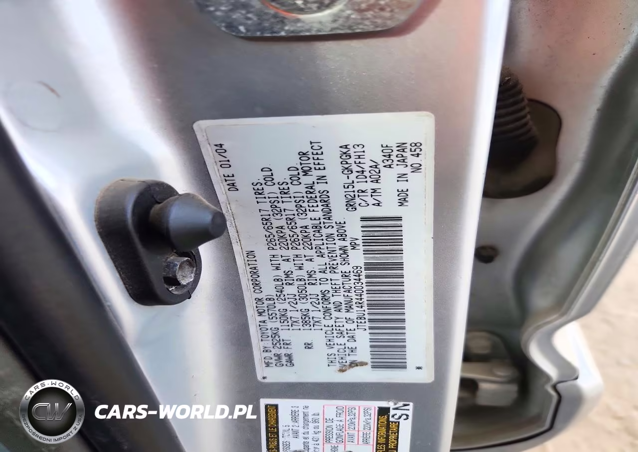 2004 Toyota 4Runner Sport Edition VIN:JTEBU14R440034469 - 13