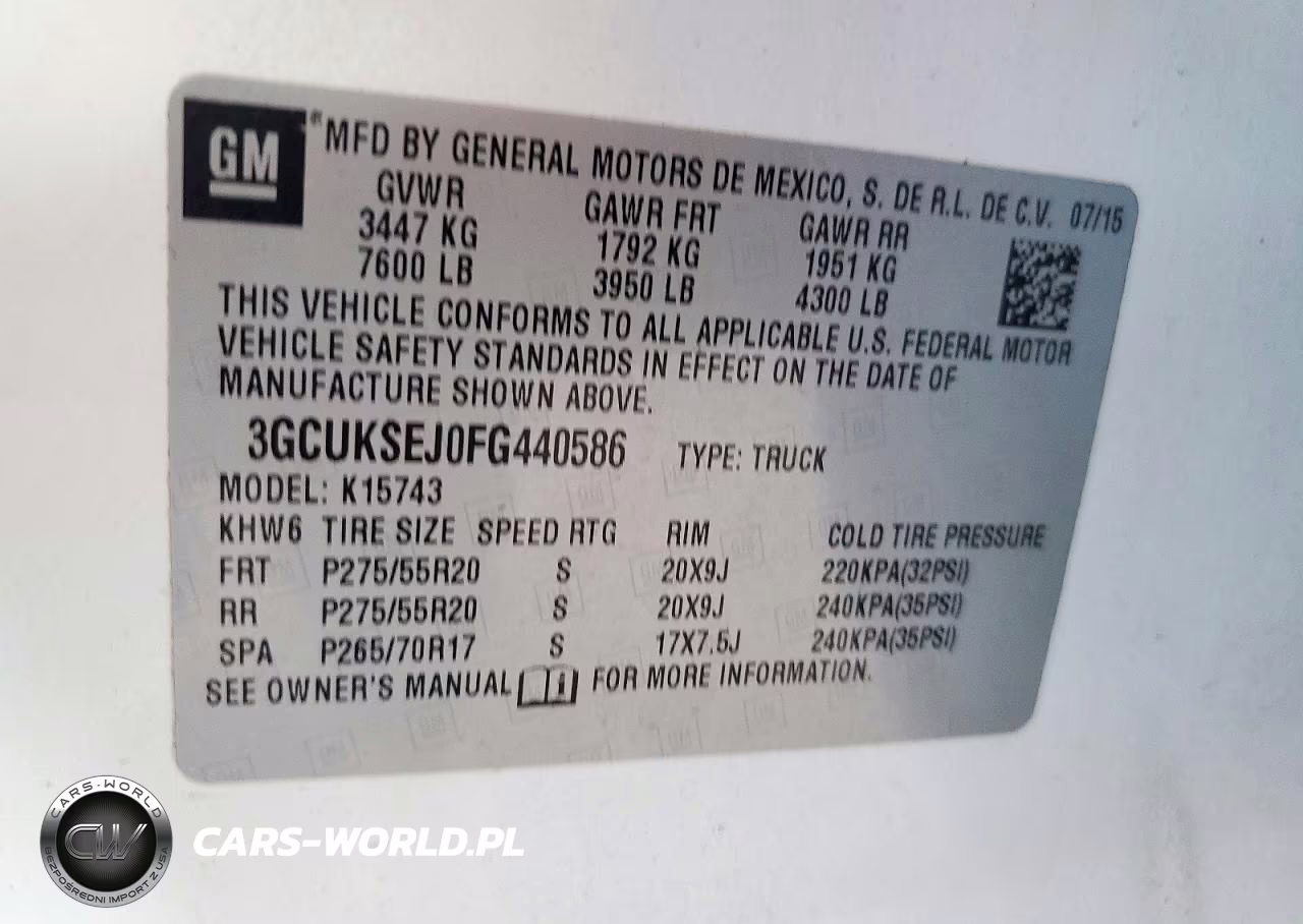 2015 Chevrolet 1500 Silverado VIN:3GCUKSEJ0FG440586 - 12