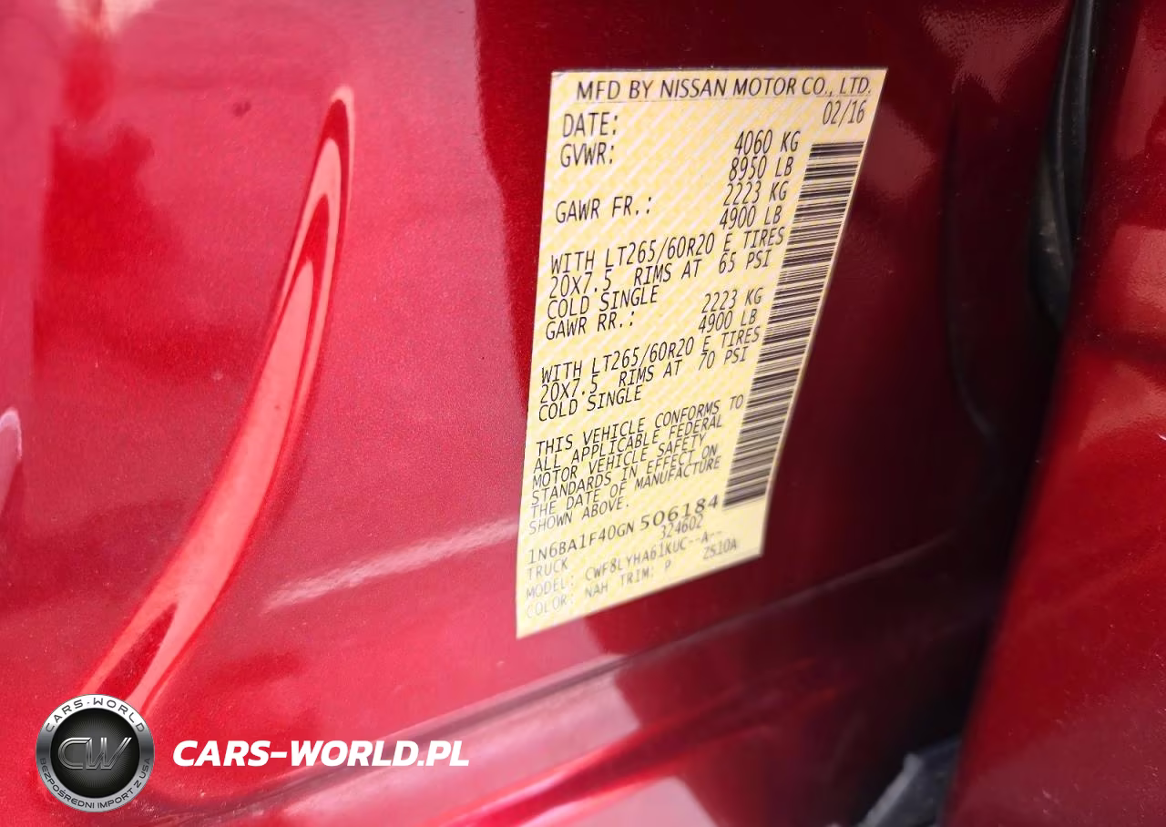 2016 Nissan Titan Xd Platinum Reserve VIN:1N6BA1F40GN506184 - 12