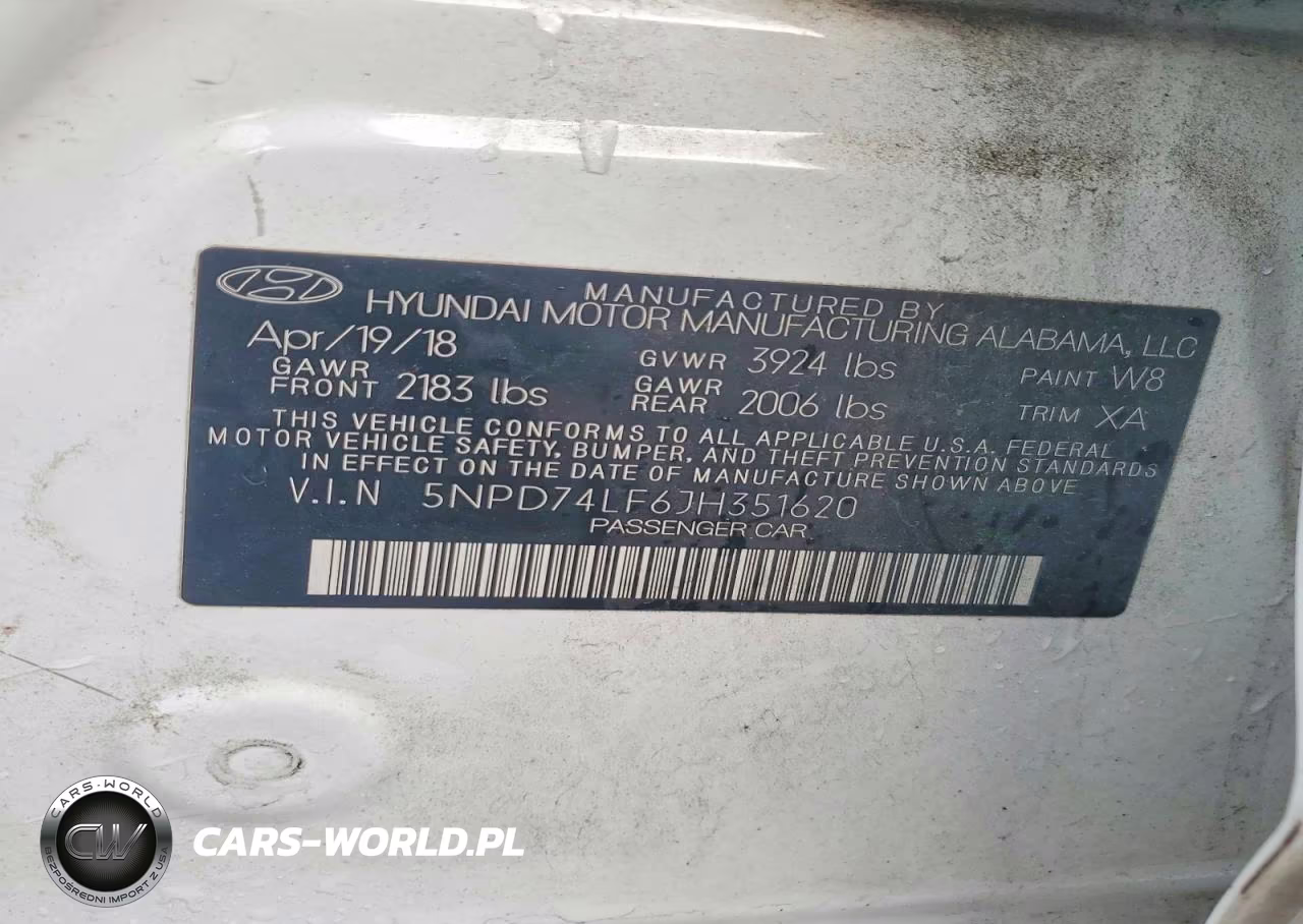 2018 Hyundai Elantra Se VIN:5NPD74LF6JH351620 - 12