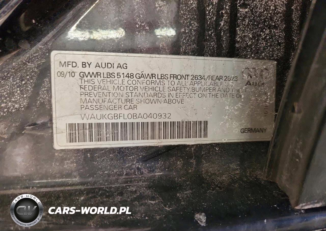 2011 Audi S4 Prestige VIN:WAUKGBFL0BA040932 - 12
