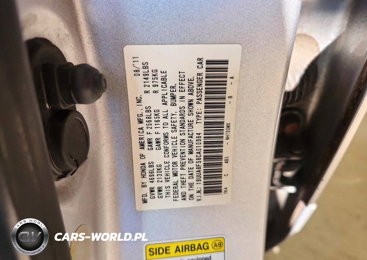 2012 Acura Tl VIN:19UUA8F56CA010984 - 12