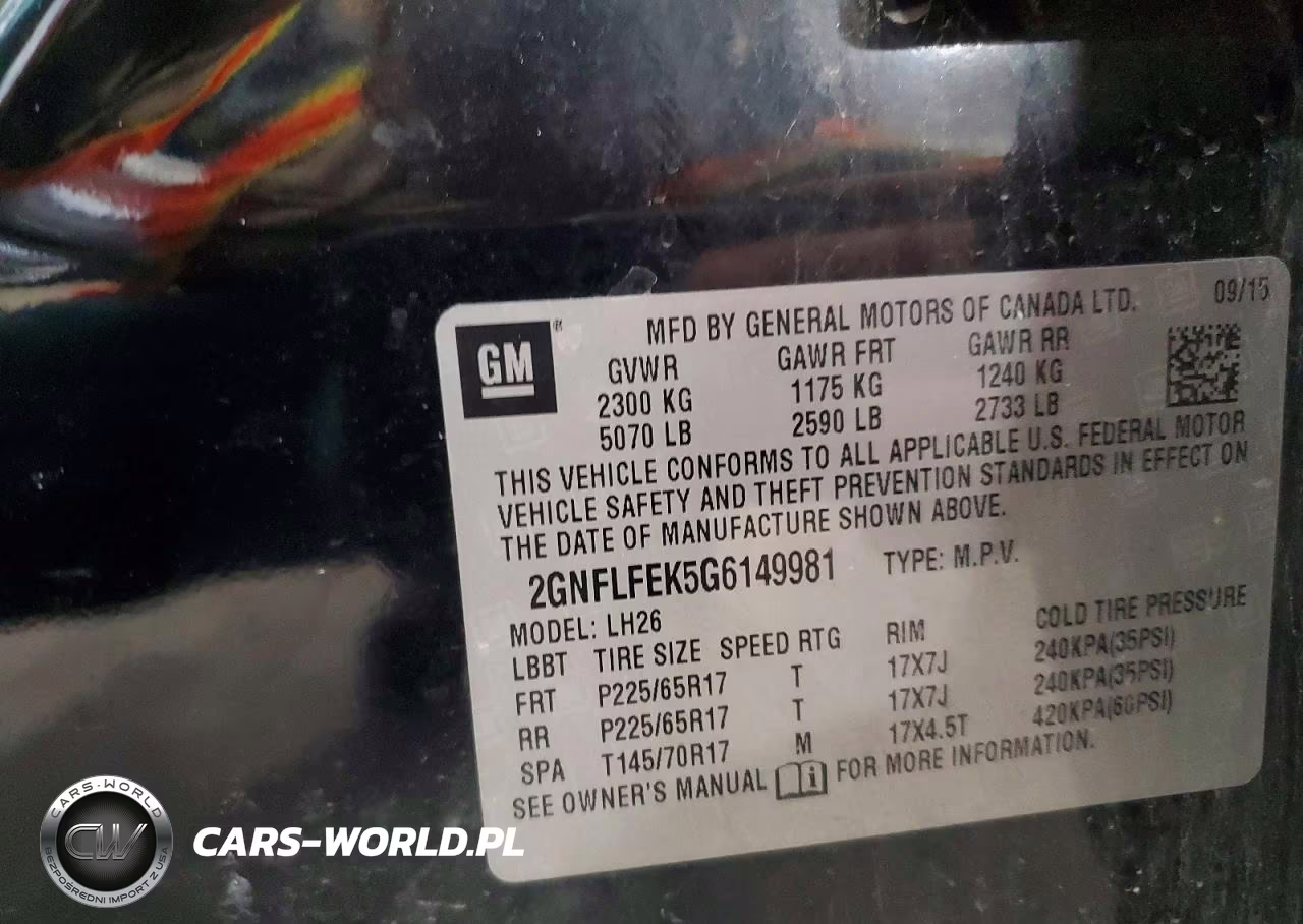 2016 Chevrolet Equinox Lt VIN:2GNFLFEK5G6149981 - 13