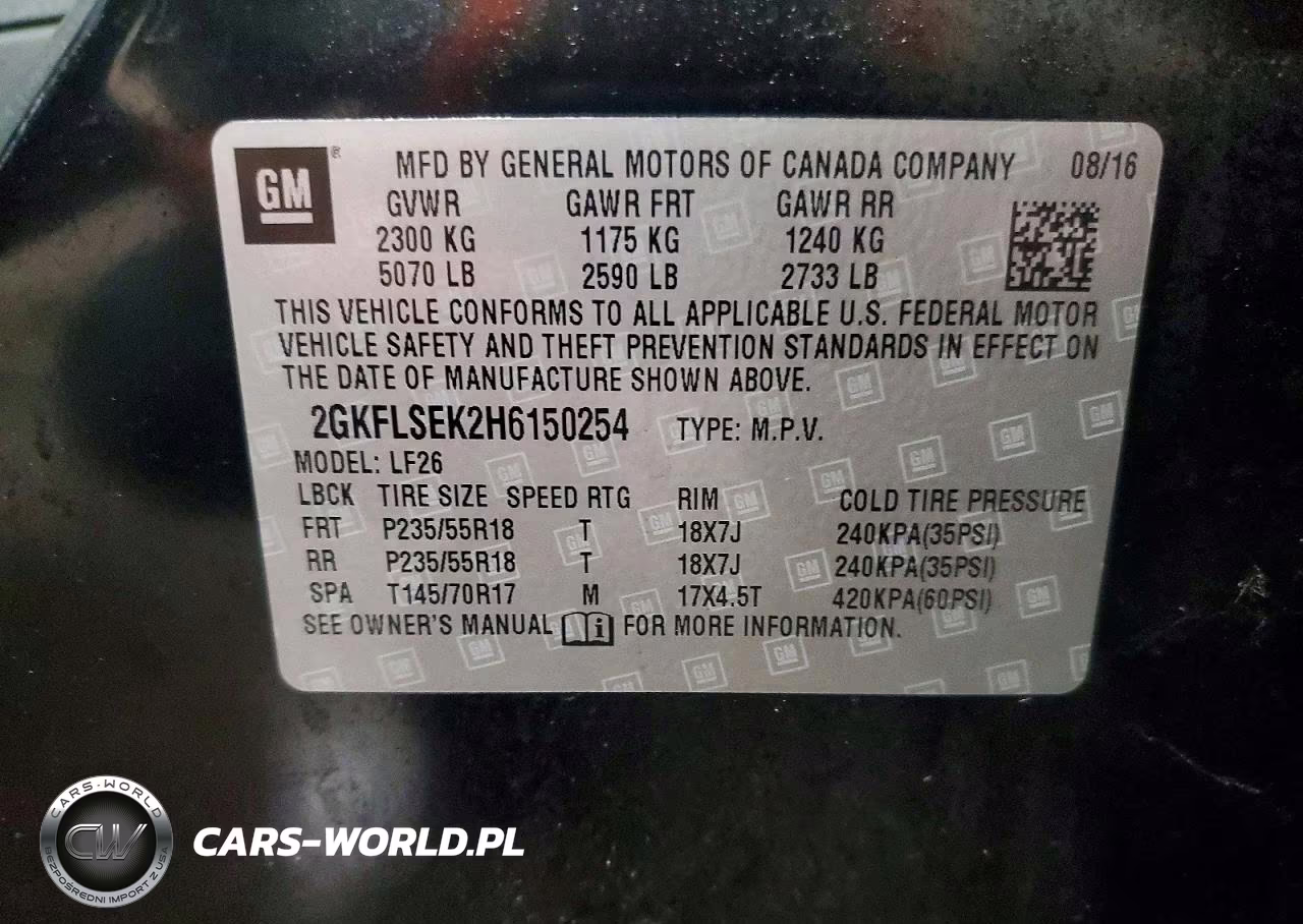 2017 GMC Terrain Sle VIN:2GKFLSEK2H6150254 - 13