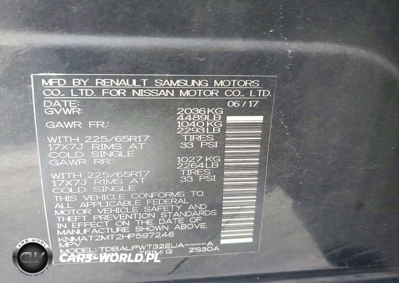 2017 Nissan Rogue S VIN:KNMAT2MT2HP597246 - 13