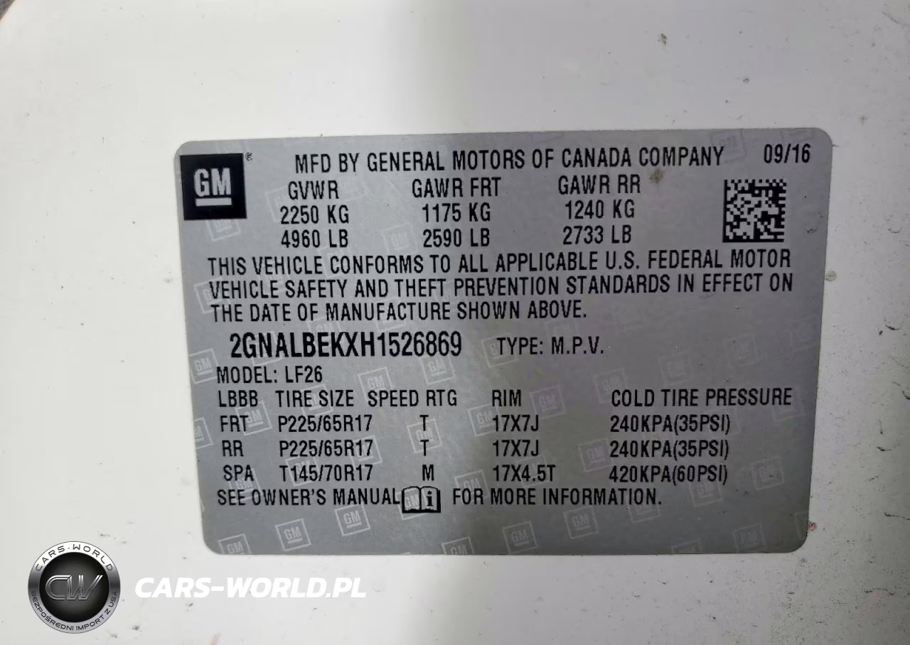 2017 Chevrolet Equinox Ls VIN:2GNALBEKXH1526869 - 12