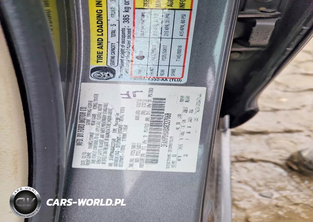 2010 Ford Fusion Se VIN:3FAHP0HA8AR327068 - 12