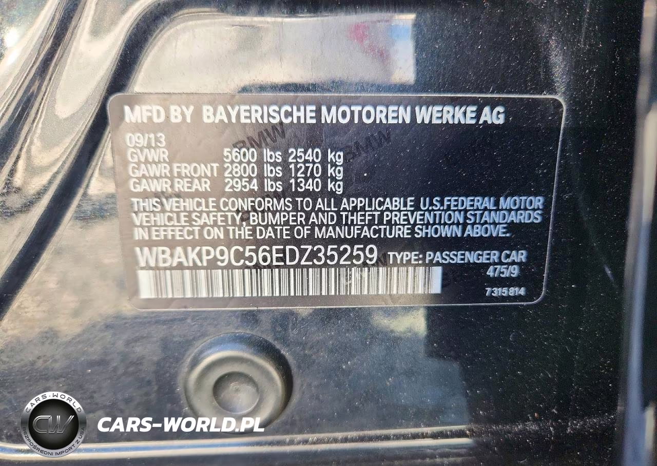 2014 BMW 550 Xi VIN:WBAKP9C56EDZ35259 - 12