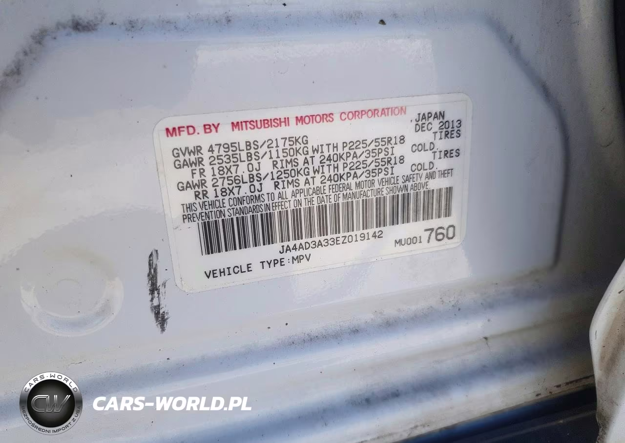 2014 Mitsubishi Outlander Se VIN:JA4AD3A33EZ019142 - 13