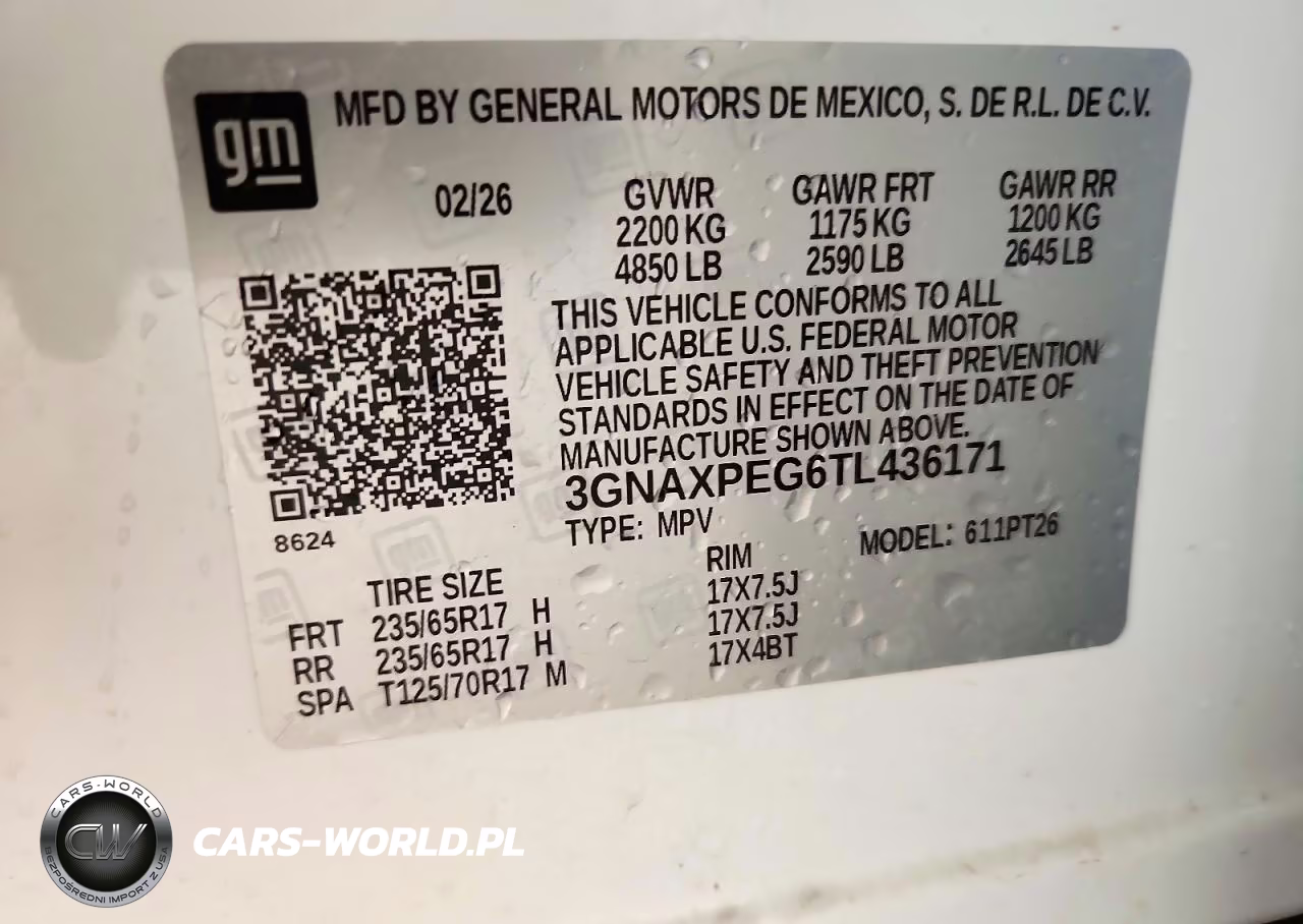 2026 Chevrolet Equinox Lt VIN:3GNAXPEG6TL436171 - 14