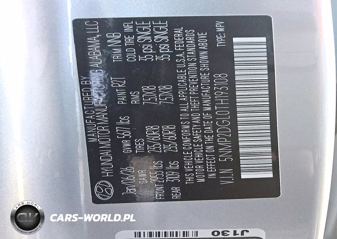 2026 Hyundai Santa Fe Sel VIN:5NMP2DGL0TH193108 - 14