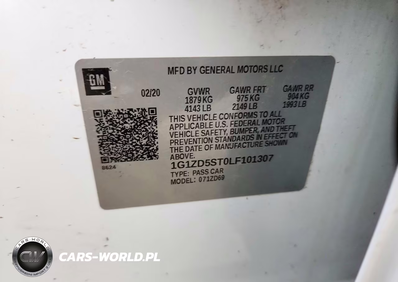 2020 Chevrolet Malibu Lt VIN:1G1ZD5ST0LF101307 - 12