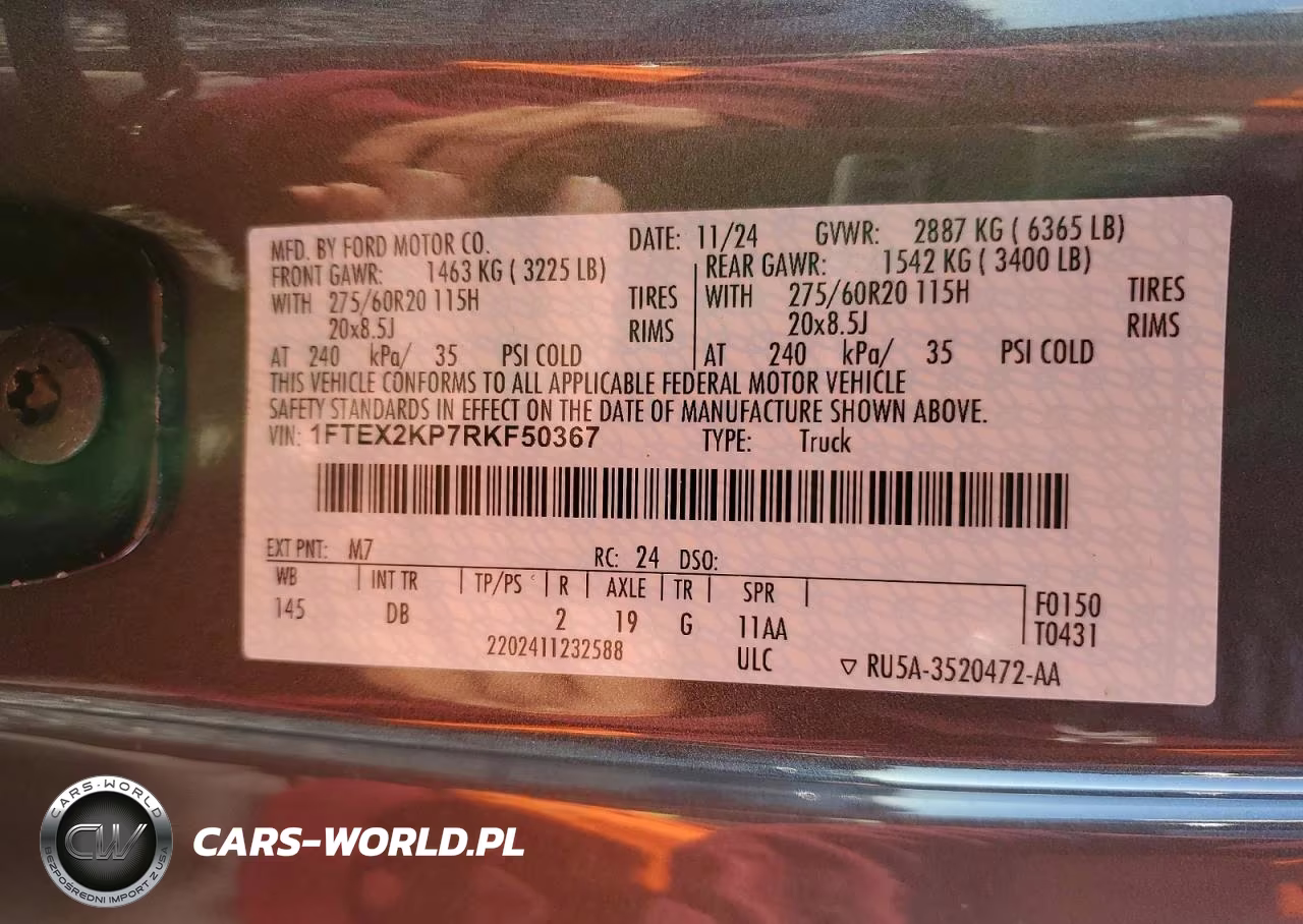 2024 Ford F150 Stx VIN:1FTEX2KP7RKF50367 - 12