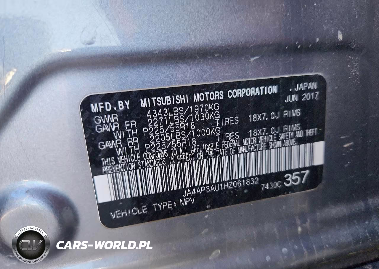 2017 Mitsubishi Outlander Sport Es VIN:JA4AP3AU1HZ061832 - 12