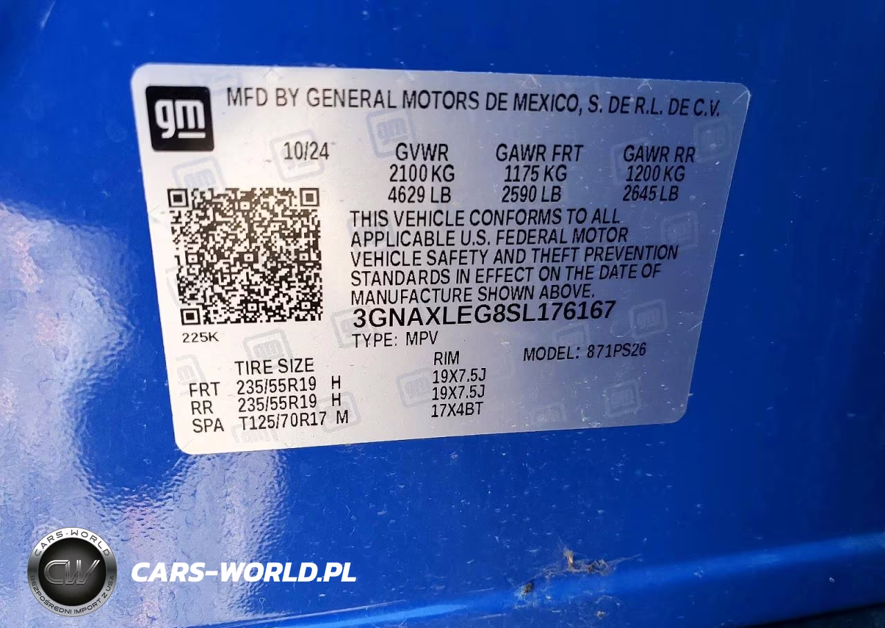 2025 Chevrolet Equinox Rs VIN:3GNAXLEG8SL176167 - 13