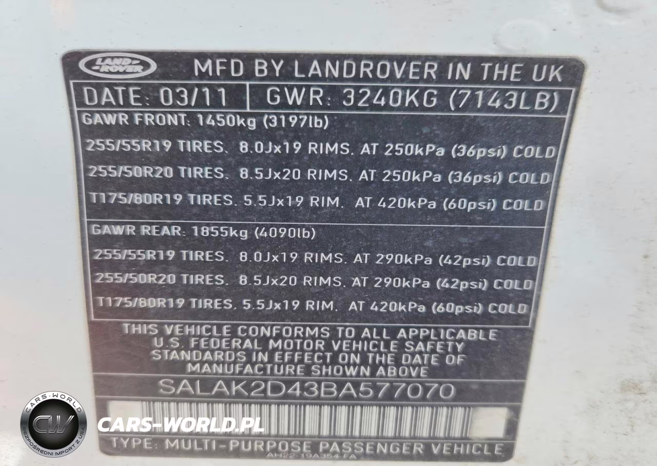 2011 Land Rover Lr4 Hse Luxury VIN:SALAK2D43BA577070 - 13