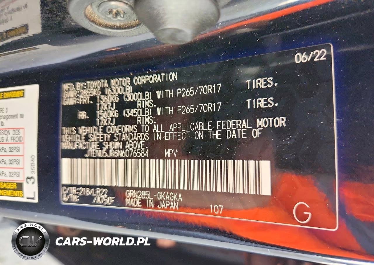 2022 Toyota 4Runner Sr5 Premium VIN:JTENU5JR6N6076584 - 13