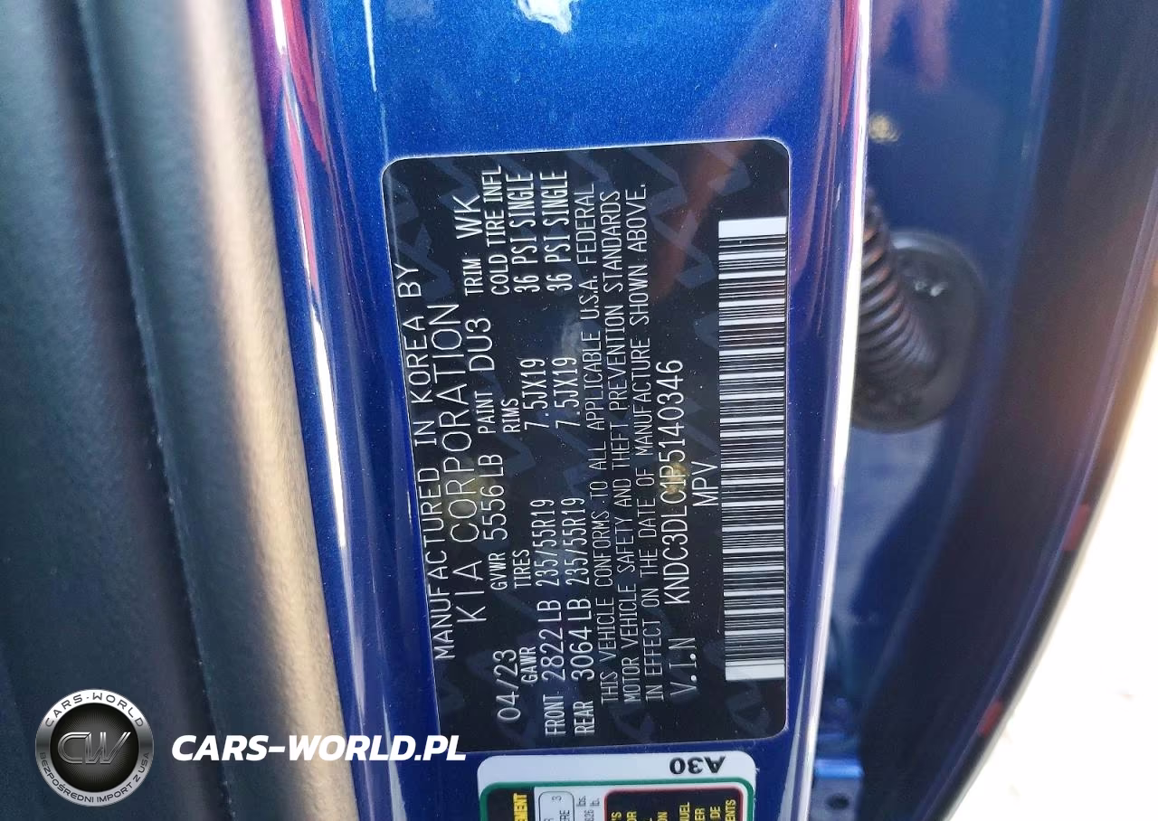 2023 Kia Ev6 VIN:KNDC3DLC1P5140346 - 12