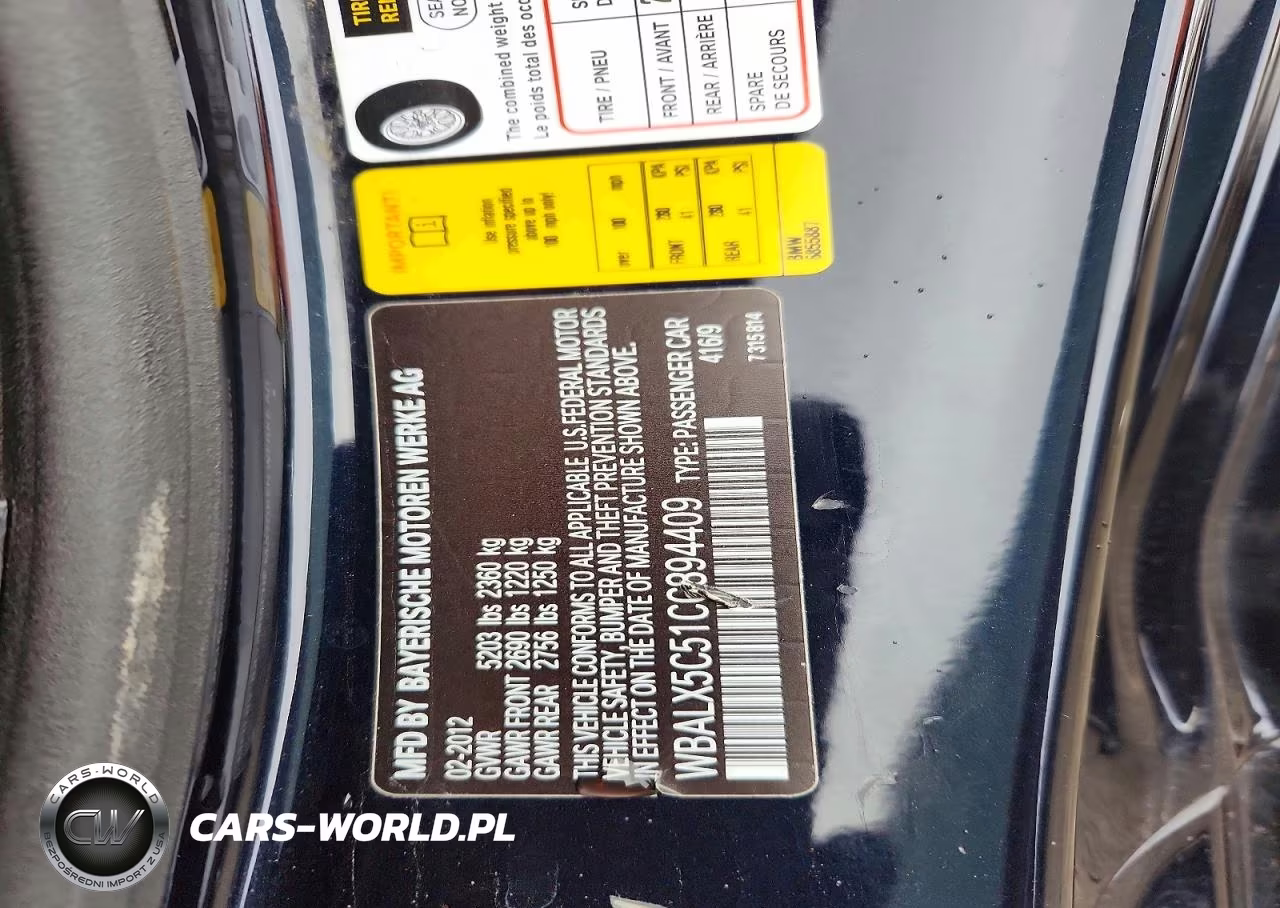 2012 BMW 650 Xi VIN:WBALX5C51CC894409 - 12
