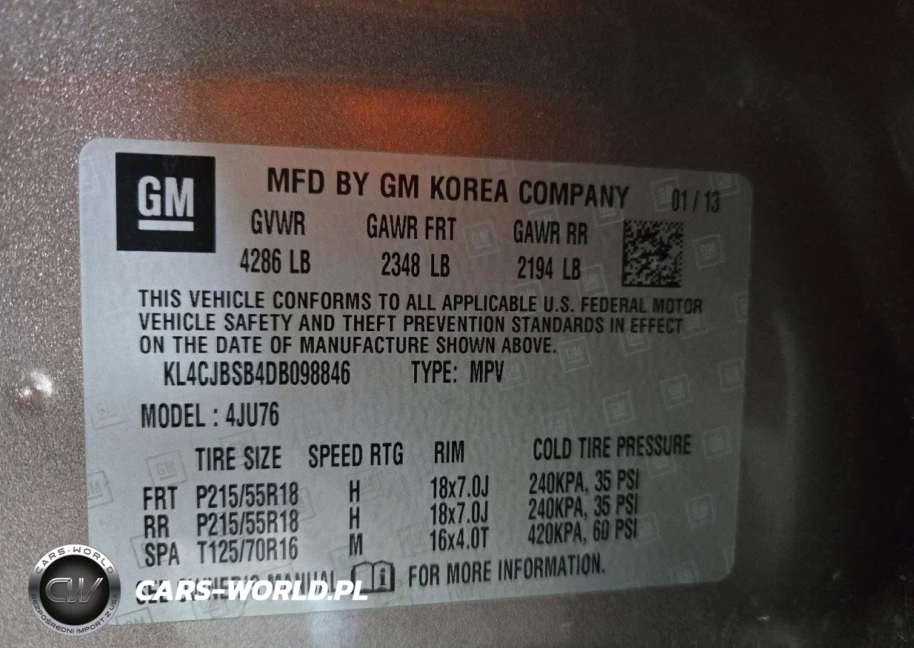 2013 Buick Encore Convenience VIN:KL4CJBSB4DB098846 - 12