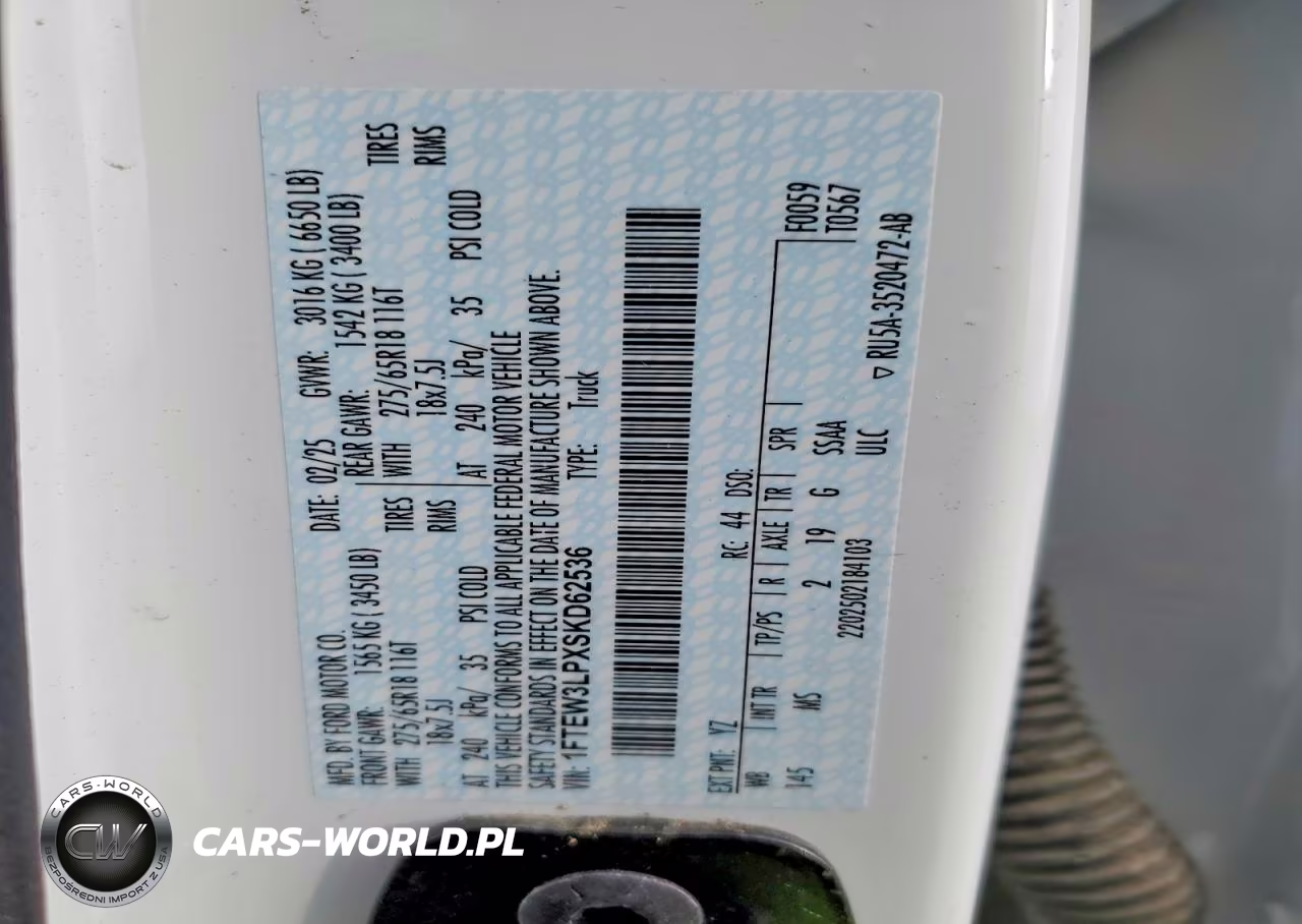 2025 Ford F150 Xlt VIN:1FTEW3LPXSKD62536 - 12