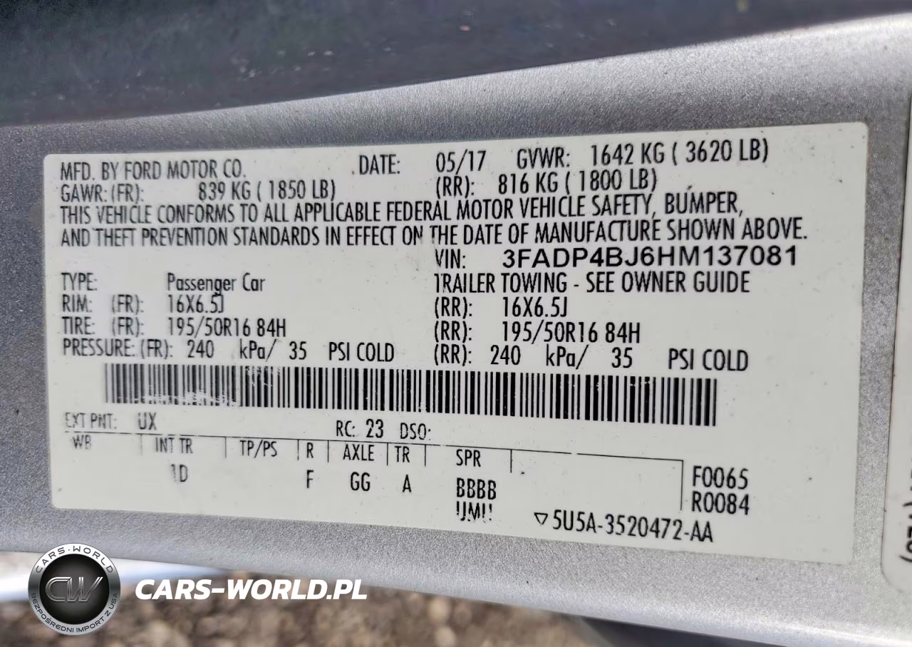 2017 Ford Fiesta Se VIN:3FADP4BJ6HM137081 - 12